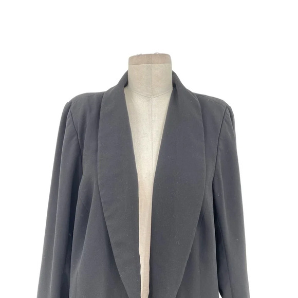 Eloquii Long Essential‎ Blazer in Black Plus Size 14 - Picture 3 of 10